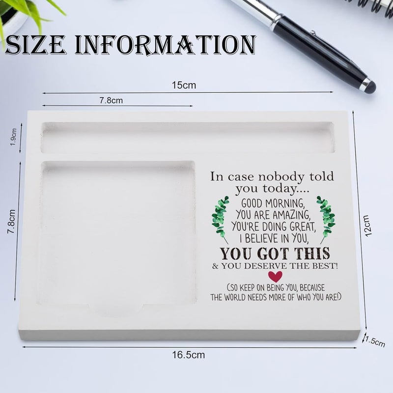 EFFJNSG You Got This Sticky Note Holder for Desk, Encouragement Gift for Friend, Teacher, Nurse, Social Worker, Positive Affirmation Office Decor, Motivational Note Pad Organizer for Women EDP230 - Image 4